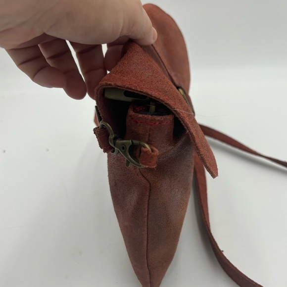 CRAZY LOU PARIS Leather Vintage Made in Italy Crossbody Bag - Picture 2 of 10